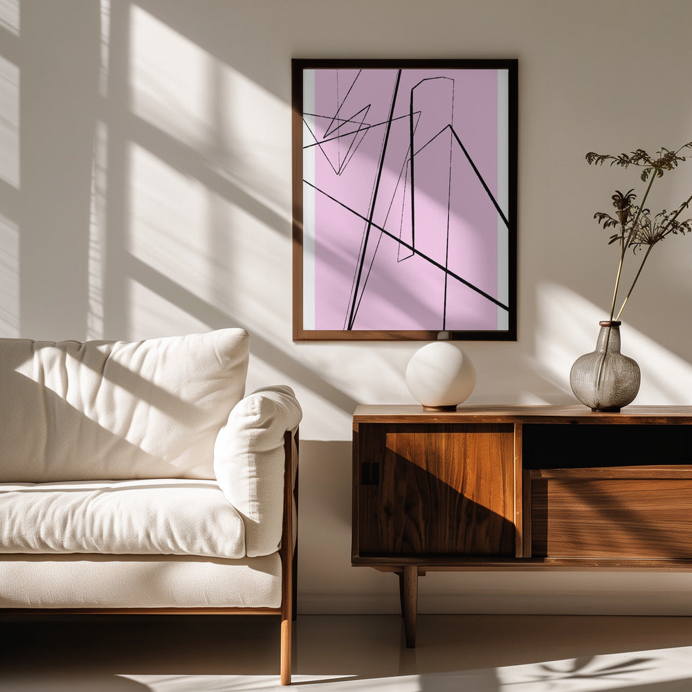Angular Lines No 10 Poster